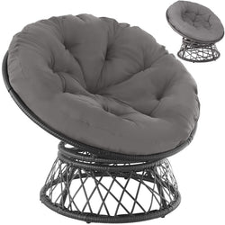 Gray papasan chair