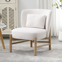 Isabel Chenille Upholstered Tub Chair - White