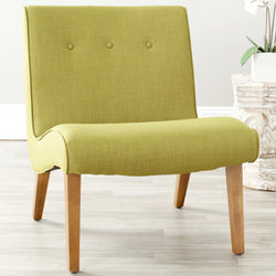 Theodora Armless Accent Chair - Green