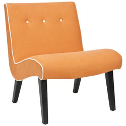 Theodora Armless Accent Chair - Orange