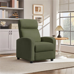 Lucy Upholstered Recliner - Dark Green