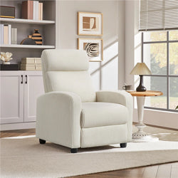 Lucy Upholstered Recliner - Beige