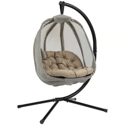 Kier Outdoor Swing Egg Chair – Beige