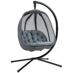 Kier Outdoor Swing Egg Chair – Grey