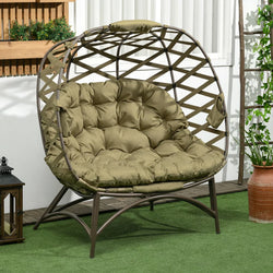Hollis Double Egg Chair - Khaki