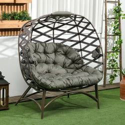 Hollis Double Egg Chair - Brown
