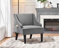 Gray armchair