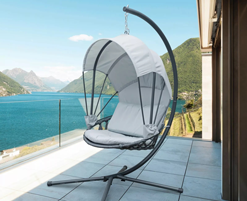 White hanging chair