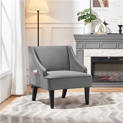 Gray armchair